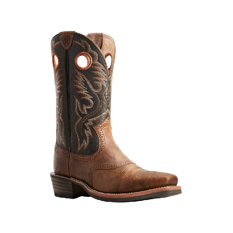 Ariat Men's Heritage Roughstock Cowboy Brown Boots