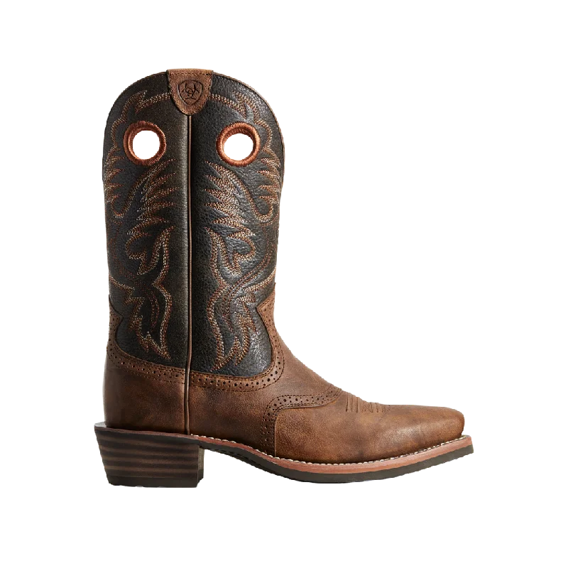 Ariat Men's Heritage Roughstock Cowboy Brown Boots