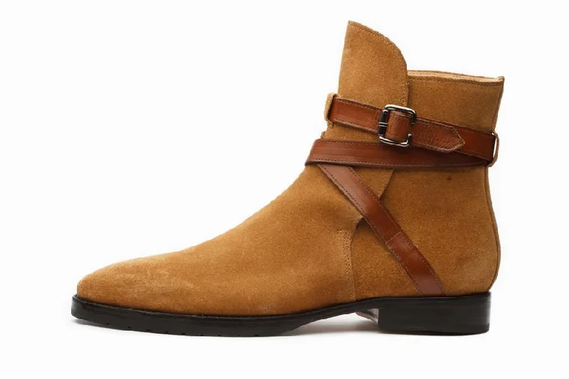 Jodhpur Boot - Camel Suede