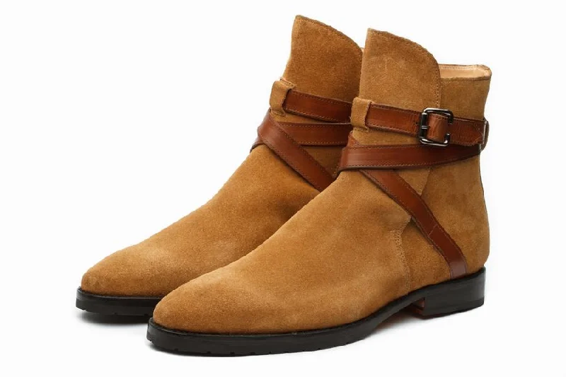 Jodhpur Boot - Camel Suede