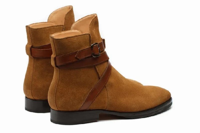 Jodhpur Boot - Camel Suede