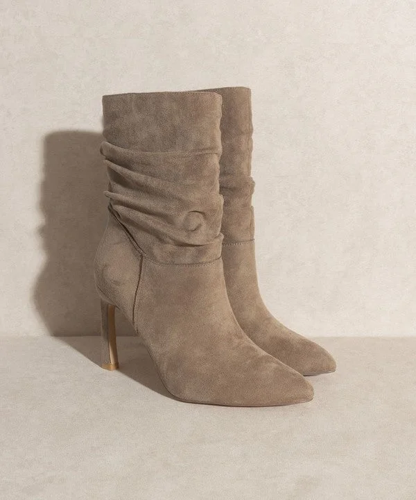 Kali Slim Heel Slouch Boots