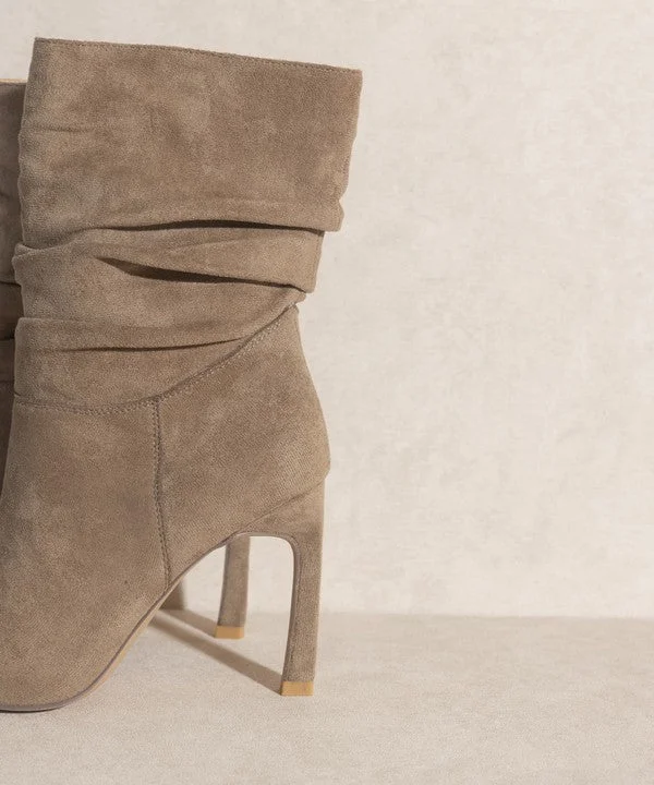 Kali Slim Heel Slouch Boots