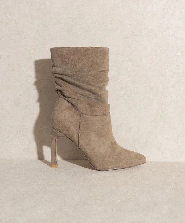 Kali Slim Heel Slouch Boots