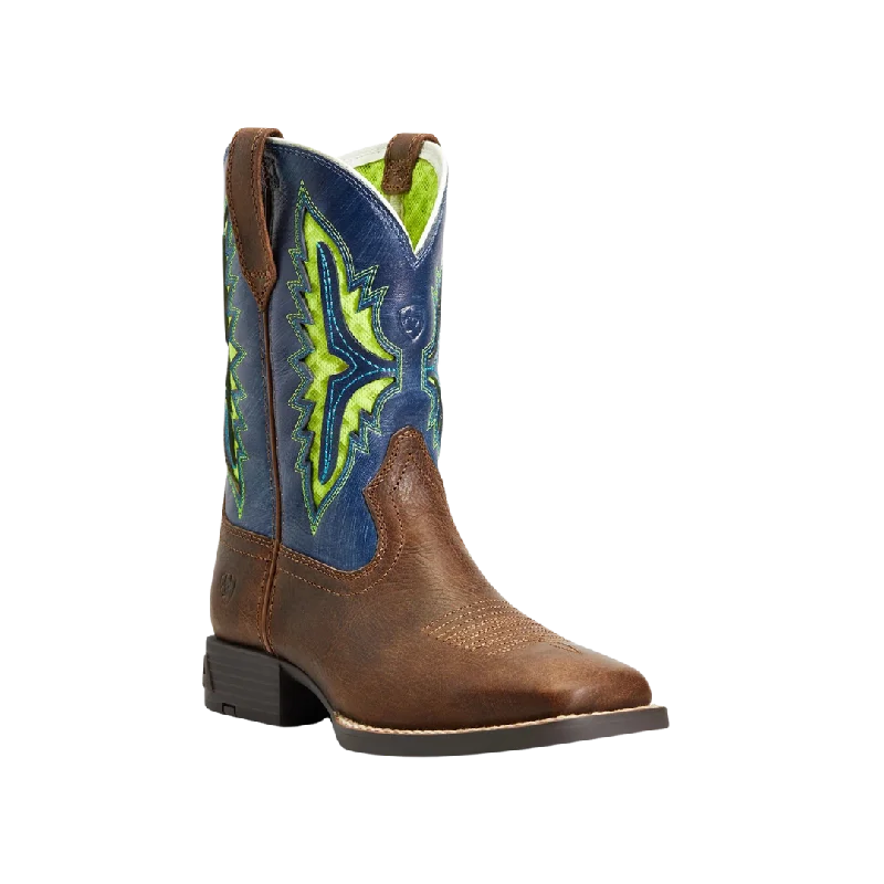 Ariat Kid's Koel VentTEK Western Rowdy Rust Square Toe Boot