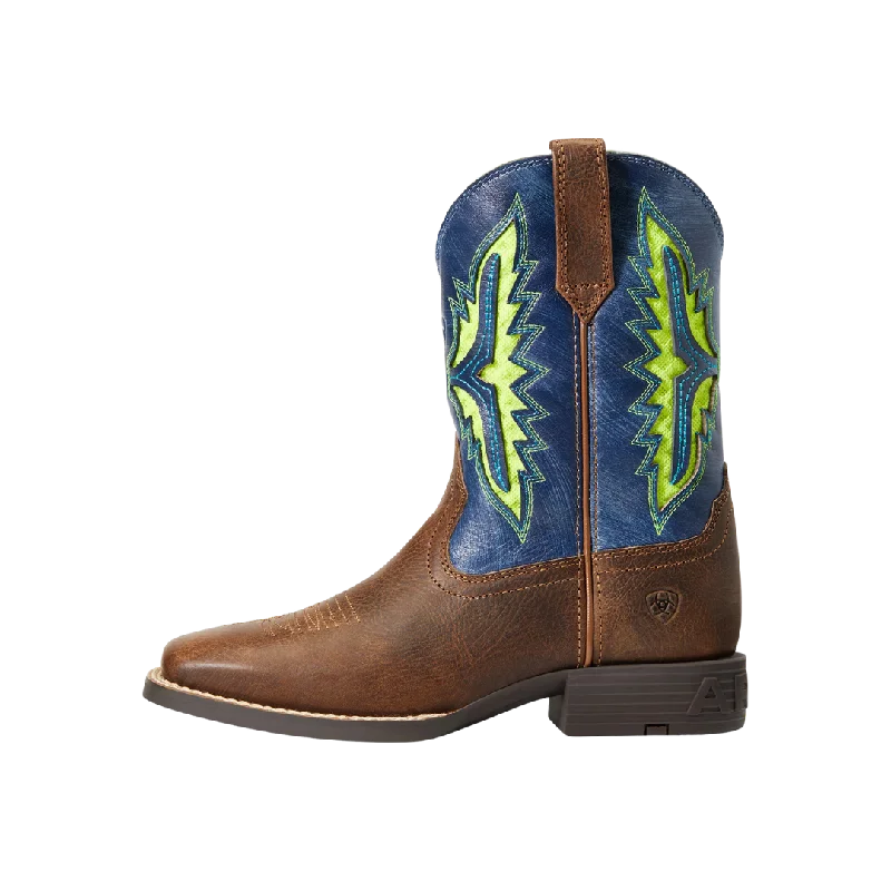 Ariat Kid's Koel VentTEK Western Rowdy Rust Square Toe Boot