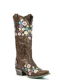 Lane Boots- Allie Floral Embroidered Women's Boots