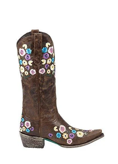 Lane Boots- Allie Floral Embroidered Women's Boots