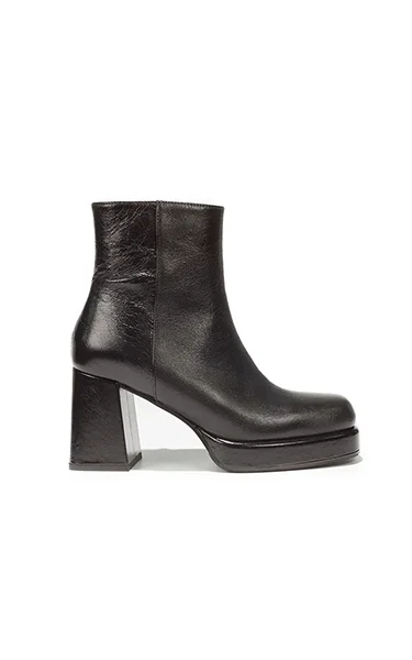 Laura Bellariva Heeled Boots in Creta Nero