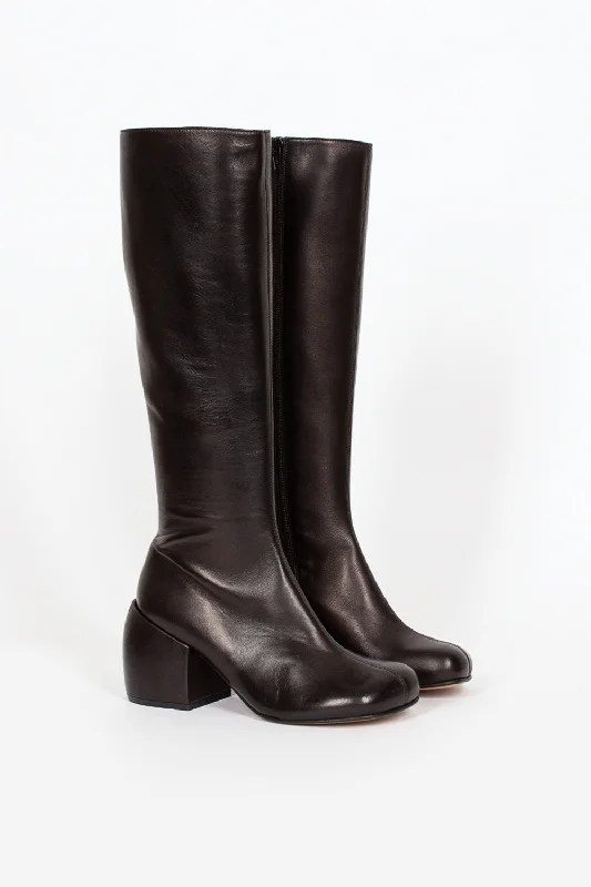 Long Heeled Boots Black