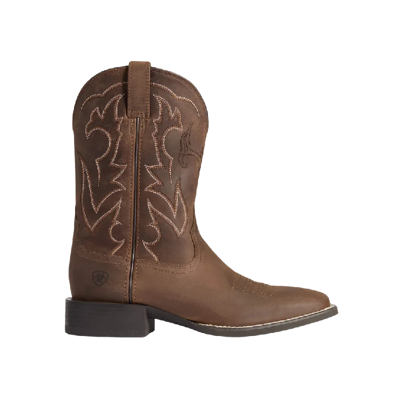 Ariat Men's Sport Outdoor Deer Skull Distressed Brown Boots