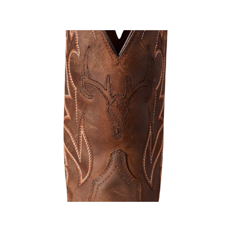 Ariat Men's Sport Outdoor Deer Skull Distressed Brown Boots