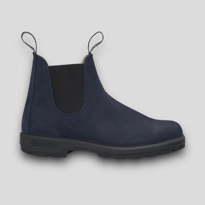 Navy Nubuck  Boots Navy Nubuck  & Black