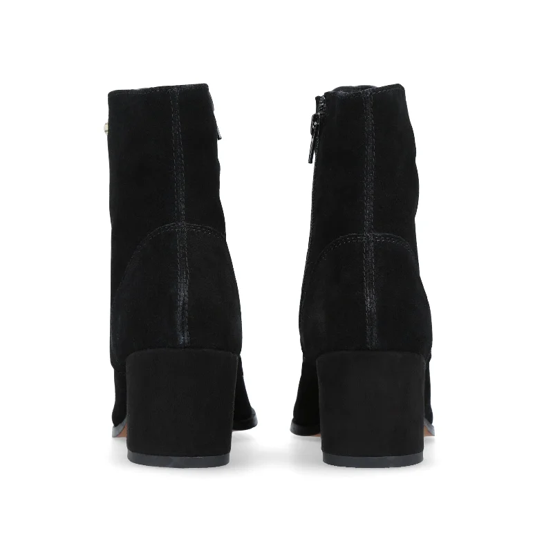 Slept Black Mid Heel Boot