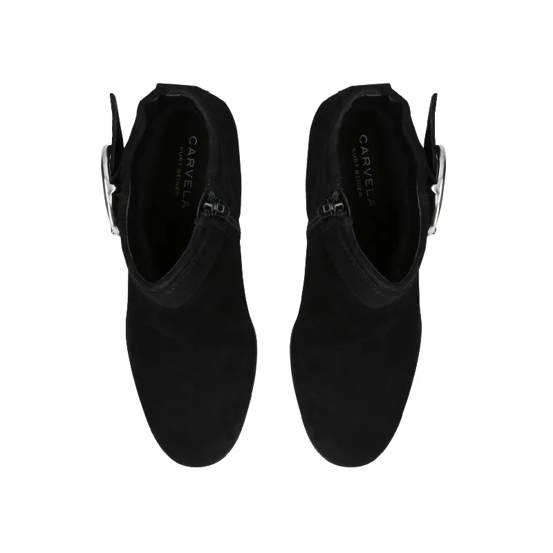 Snore Black Mid Heel