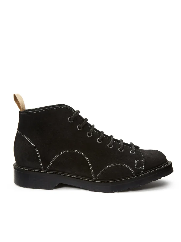 Solovair x Oliver Spencer Black Suede Monkey Boots