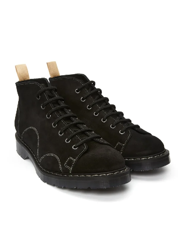 Solovair x Oliver Spencer Black Suede Monkey Boots