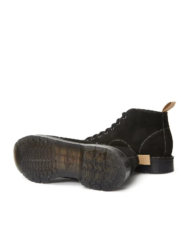 Solovair x Oliver Spencer Black Suede Monkey Boots