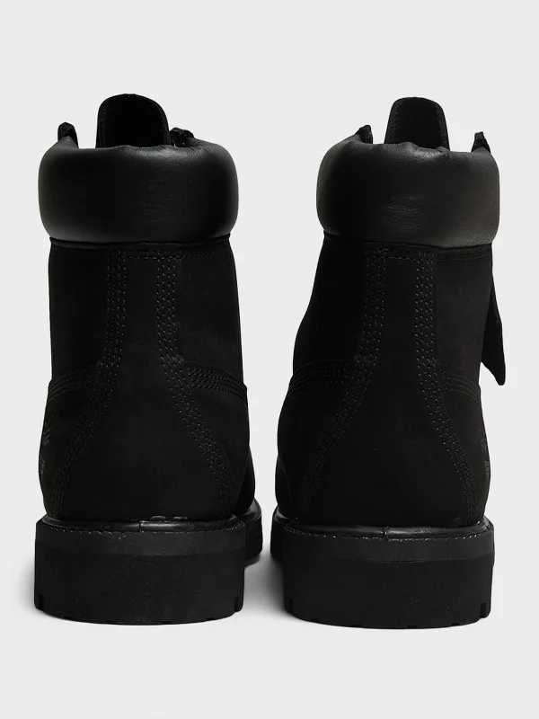 Premium 6-Inch Boots in Black