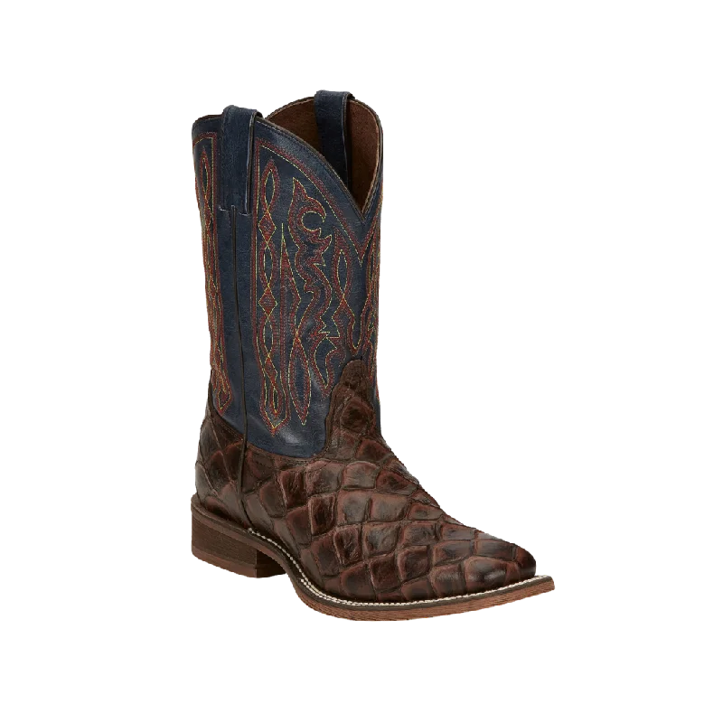 Nocona Men's Turner Chocolate Western Broad Square Toe Boots