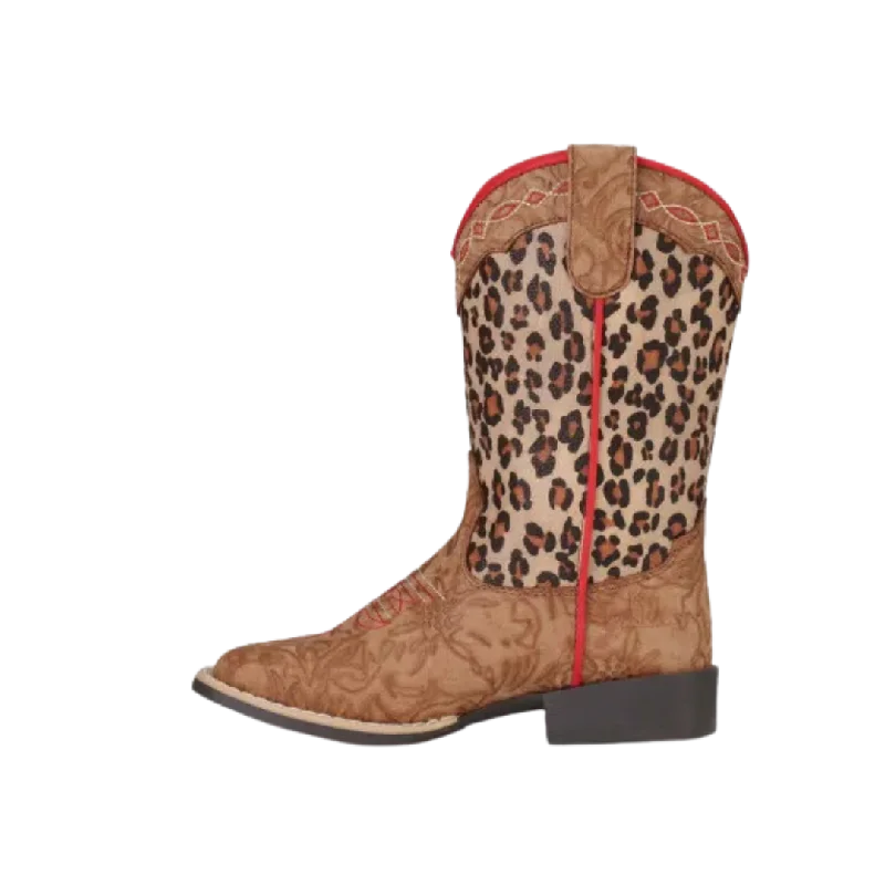 M&F Twister Kid's  Leopard Cowboys Boots