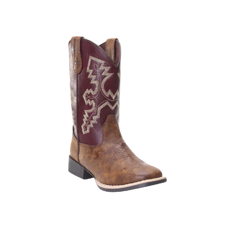 M&F Twister Kid´s Unisex Maroon Cowboys Boots