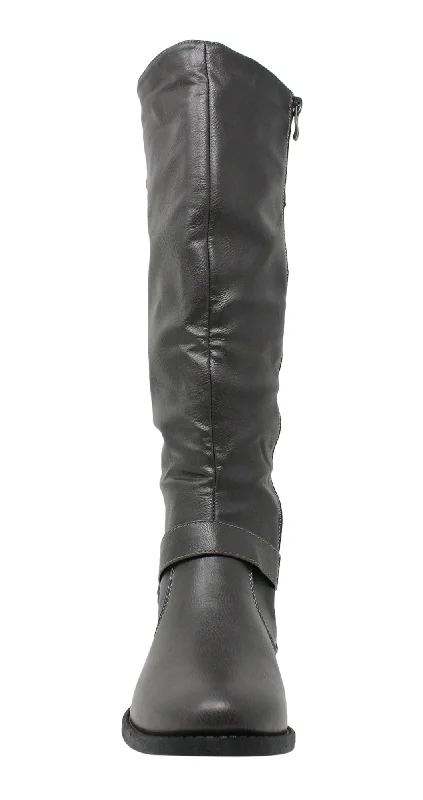 Wanted Women's Lady Luck Lace-up Back Knee High Riding Boot