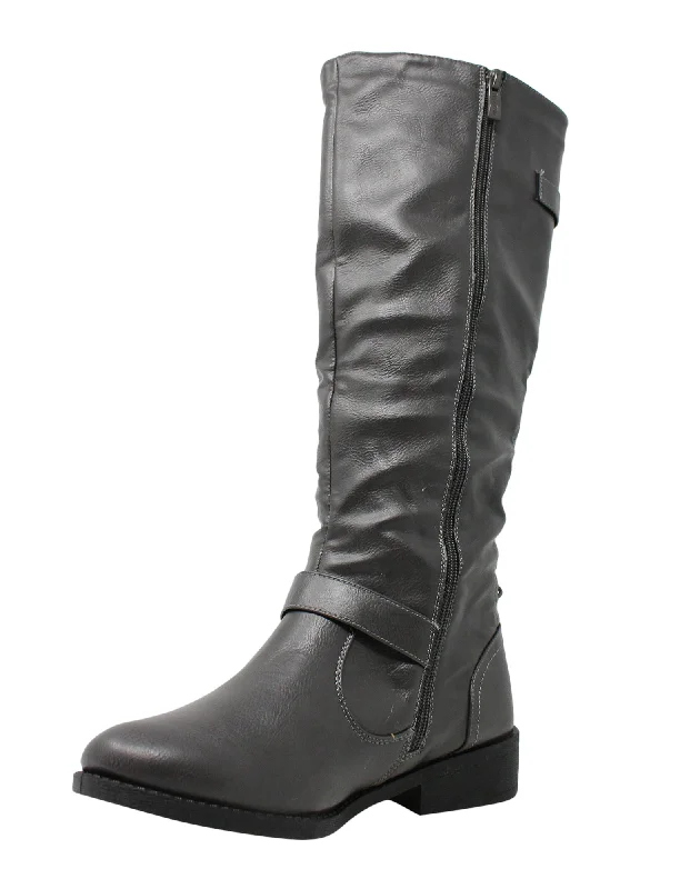 Wanted Women's Lady Luck Lace-up Back Knee High Riding Boot