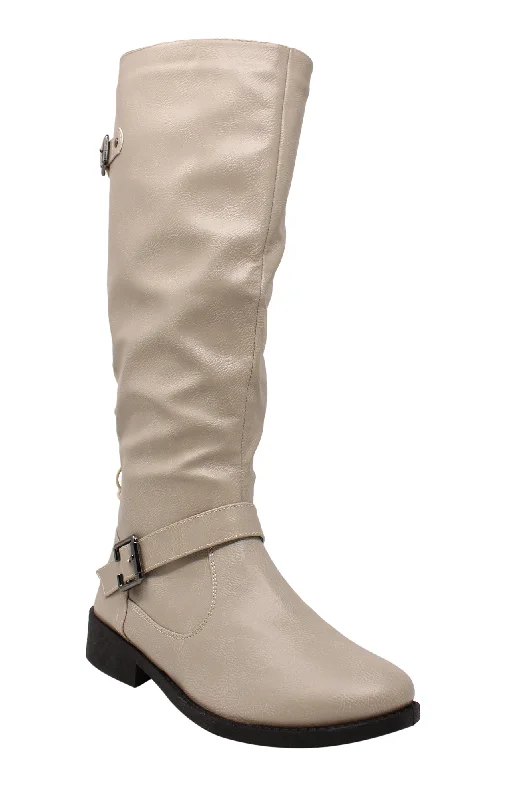 Wanted Women's Lady Luck Lace-up Back Knee High Riding Boot