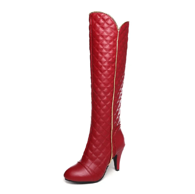 Fashion Women's Solid Color High Stiletto Martin Boots