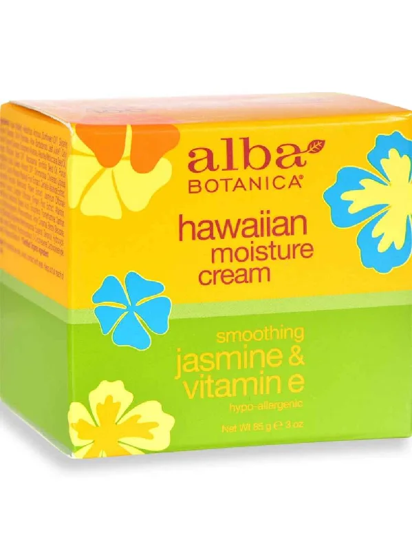 Alba Botanica Hawaiian Moisture Cream Jasmine & Vitamin E 3 oz