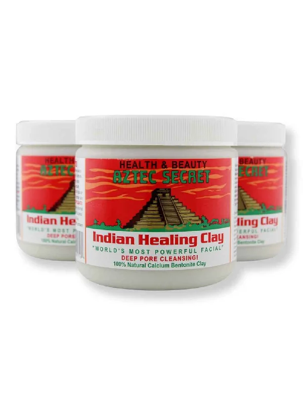 Aztec Secret Indian Healing Clay Calcium Bentonite Clay 1 lb 3 ct