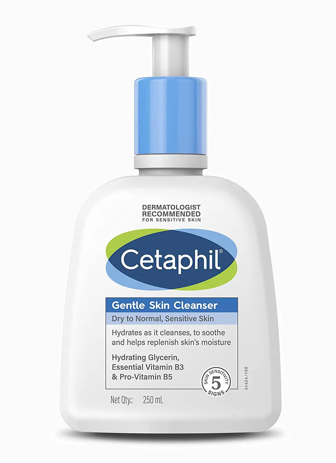 Cetaphil Gentle Skin Cleanser | Hydrating Face Wash with Niacinamide & Vitamin B5 for Dry to Normal, Sensitive Skin (250ml)