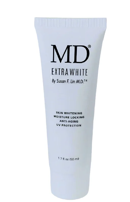 MD® Extra White| Instant Skin Brightening Antiaging Moisturizer Mineral Sunscreen Non Oily All Skin Type Men and Women Chemical Free 50ml