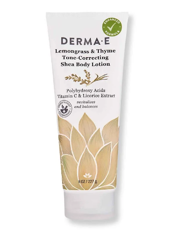 Derma E Lemongrass & Thyme Restoring Shea Body Lotion 8 oz