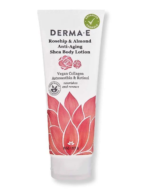 Derma E Rosehip & Almond Protecting Shea Body Lotion 8 oz