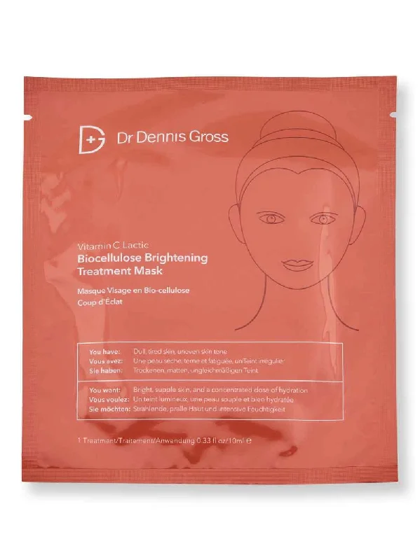 Dr. Dennis Gross Vitamin C Lactic Biocellulose Brightening Treatment Mask 1 Ct