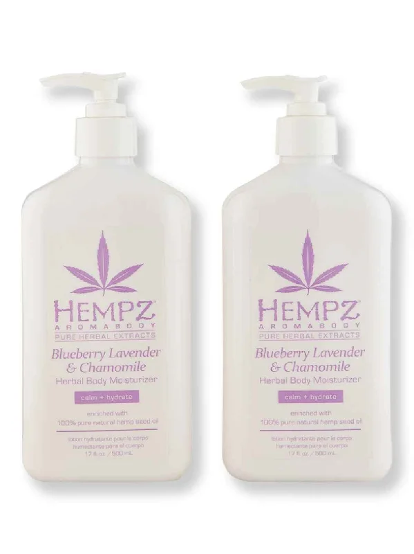 Hempz Blueberry Lavender & Chamomile Herbal Body Moisturizer 2 Ct 17 oz