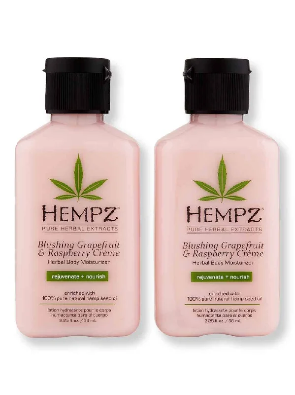 Hempz Blushing Grapefruit & Raspberry Creme Herbal Body Moisturizer 2 Ct 2.25 oz