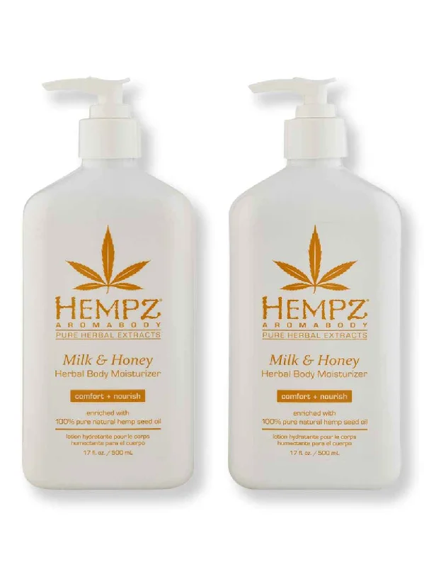 Hempz Milk & Honey Herbal Body Moisturizer 2 Ct 17 oz