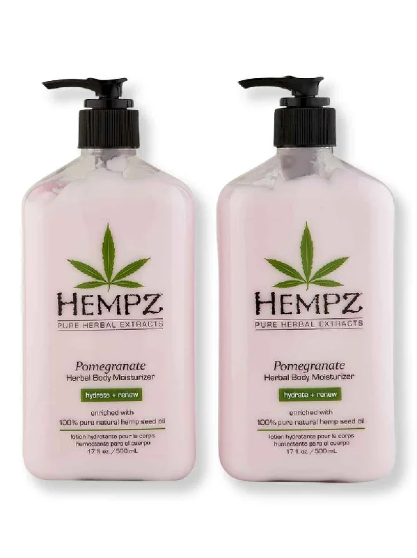 Hempz Pomegranate Herbal Body Moisturizer 2 Ct 17 oz