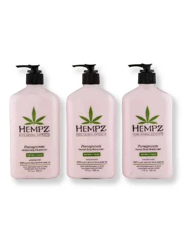 Hempz Pomegranate Herbal Body Moisturizer 3 Ct 17 oz