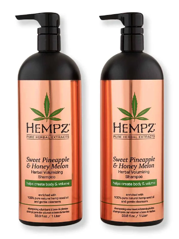 Hempz Sweet Pineapple & Honey Melon Volumizing Shampoo 2 Ct 1 L