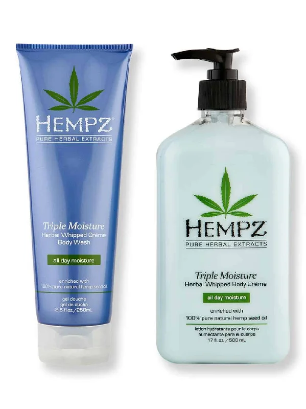 Hempz Triple Moisture Herbal Whipped Body Creme 17 oz & 2.25 oz