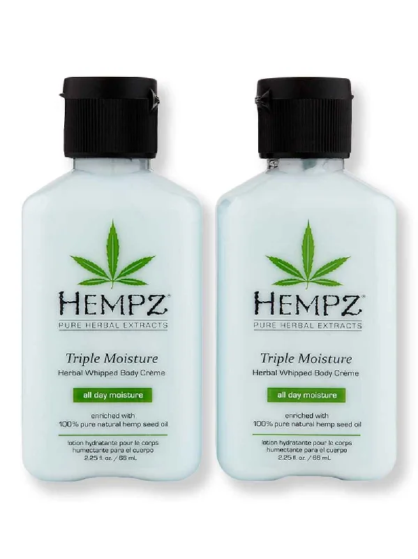 Hempz Triple Moisture Herbal Whipped Body Creme 2 Ct 2.25 oz