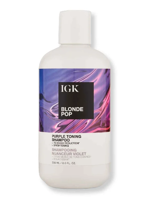 iGK Blonde Pop Purple Toning Shampoo 8 oz