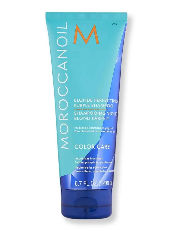 Moroccanoil Blonde Perfecting Purple Shampoo 6.7 oz 200 ml