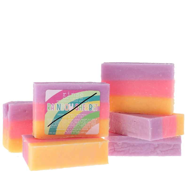 Rainbow Sherbet Soap- No Scent & Aged