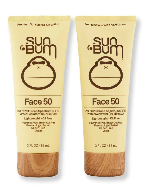 Sun Bum Original SPF 50 Clear Face Lotion 2 Ct 3 oz