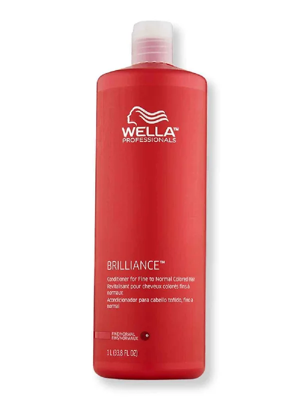 Wella Brilliance Conditioner for Fine To Normal Hair 33.8 oz 1000 ml